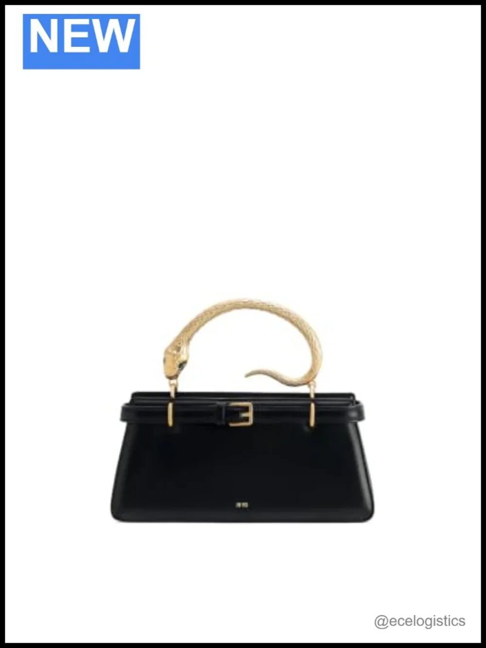 Top Handle Satchel Bag - Vegan Leather, Adjustable Crossbody Strap